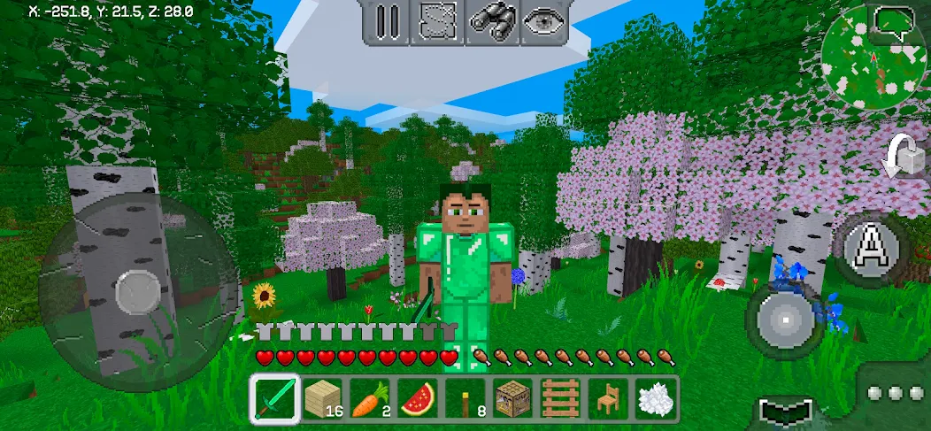 MultiCraft — Build and Mine! [МОД: Все открыто, Дополнительные деньги и Меню MOD] Screenshot 1