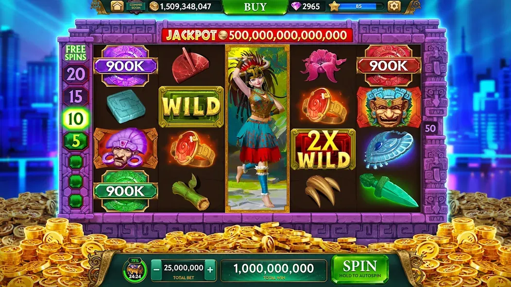 ARK Casino - Vegas Slots Game (АРК Казино) [МОД: Много денег, Монет и Все открыто] Screenshot 3