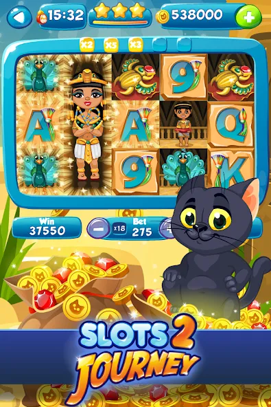 Slots Journey 2: Vegas Casino [МОД: Бесконечные деньги, Монеты и Мега MOD] Screenshot 1