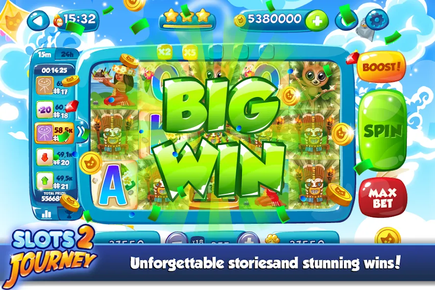 Slots Journey 2: Vegas Casino [МОД: Бесконечные деньги, Монеты и Мега MOD] Screenshot 4
