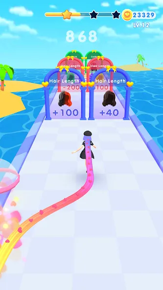 Dancing Hair (Дансинг Хэр) [МОД: Бесконечные деньги, Монеты и Мега MOD] Screenshot 2