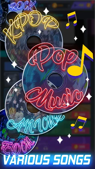 Tap Tap Music-Pop Songs [МОД: Бесконечные деньги, Монеты и Мега MOD] Screenshot 4