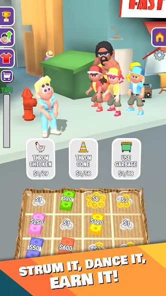 Street Life: Merge Tap Clicker (Беггинг Лайф) [МОД: Много монет, Открытые уровни и Мега MOD] Screenshot 4