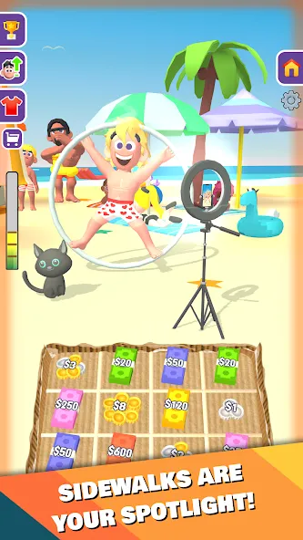 Street Life: Merge Tap Clicker (Беггинг Лайф) [МОД: Много монет, Открытые уровни и Мега MOD] Screenshot 5
