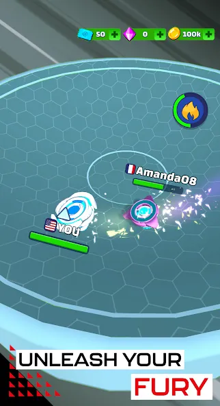 Spinner Fighter Arena (Спиннер Файтер Арена) [MOD: Бесконечные деньги] - Скриншот 2