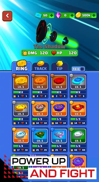 Spinner Fighter Arena (Спиннер Файтер Арена) [MOD: Бесконечные деньги] - Скриншот 3