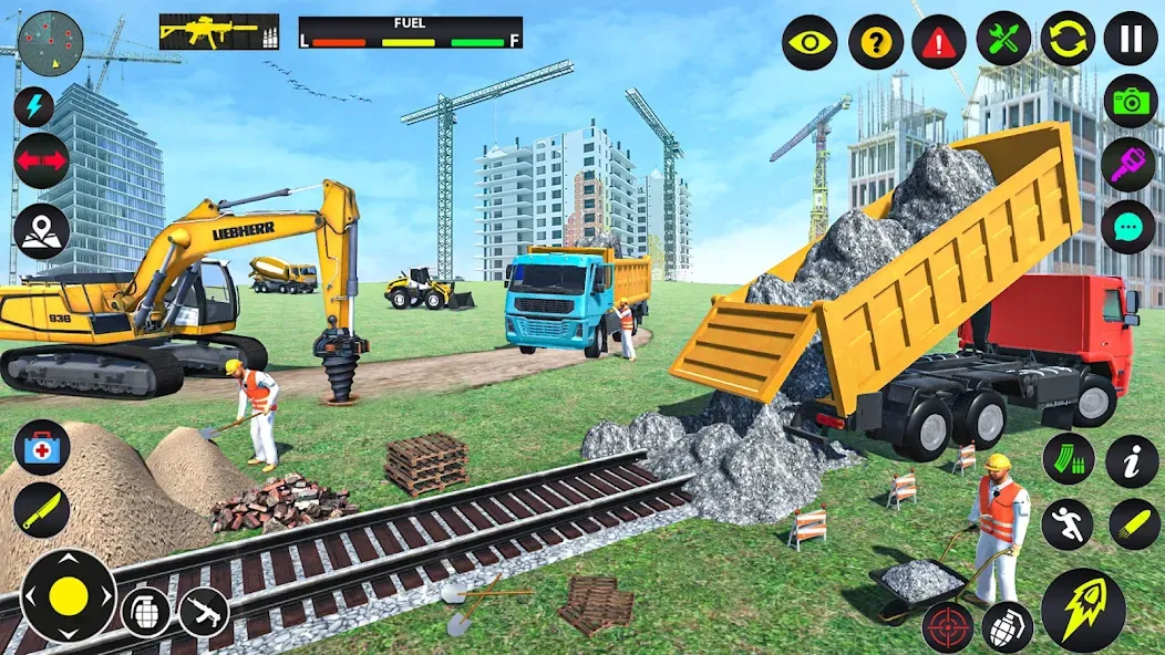 Excavator Simulator Crane Game (Экскаватор Симулятор Кран Игра) [МОД: Много монет, Открытые уровни и Мега MOD] Screenshot 1