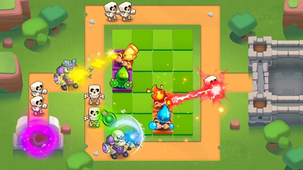 Rush Royale: Tower Defense TD (Раш Рояль) [МОД: Деньги, Монеты и Меню MOD] Screenshot 1