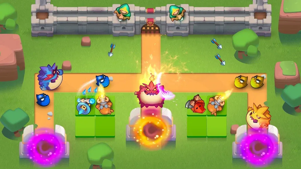 Rush Royale: Tower Defense TD (Раш Рояль) [МОД: Деньги, Монеты и Меню MOD] Screenshot 2