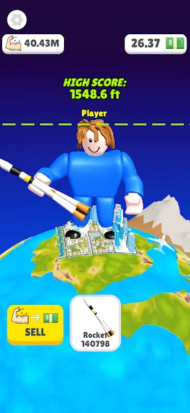 Lifting Hero (Лифтинг герой) [МОД: Много денег, Монет и Все открыто] Screenshot 3