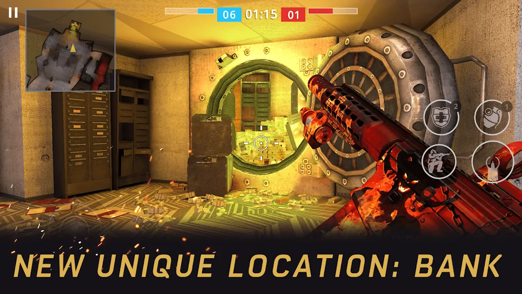 Warface GO: FPS shooting games (Варфейс ГО) [МОД: Много монет, Открытые уровни и Мега MOD] Screenshot 1