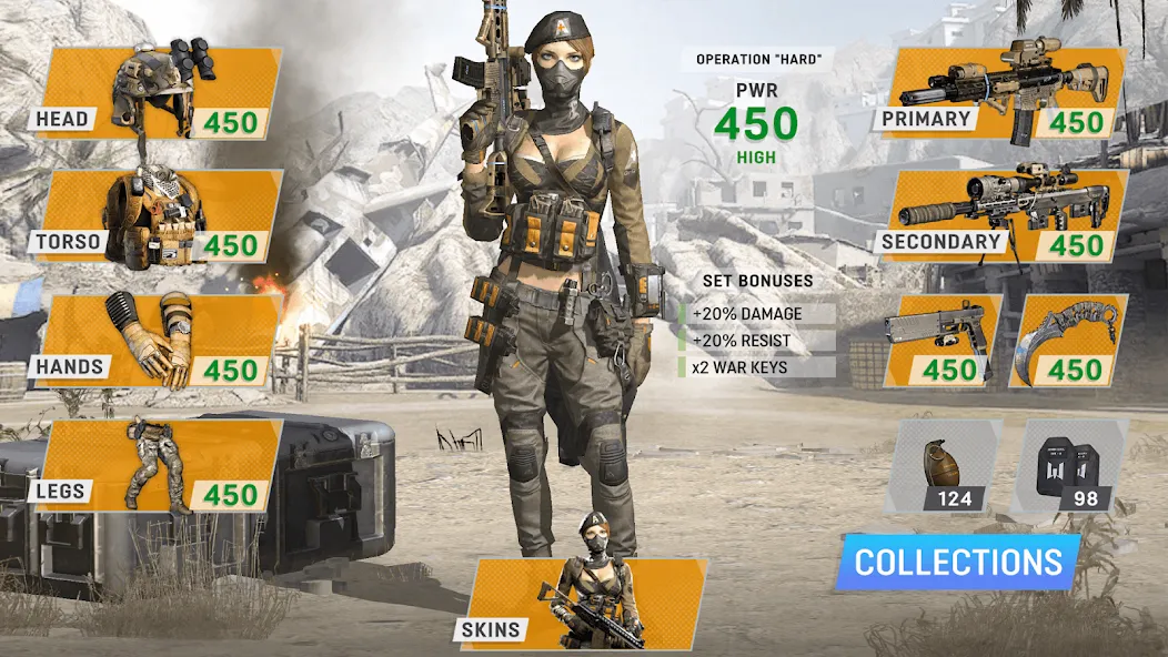 Warface GO: FPS shooting games (Варфейс ГО) [МОД: Много монет, Открытые уровни и Мега MOD] Screenshot 3