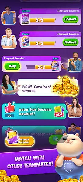 Match Club : PvP Match3 (Матч Клуб) [МОД: Много денег, Монет и Все открыто] Screenshot 2