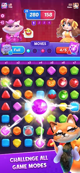 Match Club : PvP Match3 (Матч Клуб) [МОД: Много денег, Монет и Все открыто] Screenshot 5