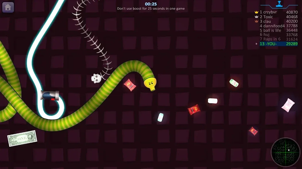 Snake Hunt: Worm io Games Zone [МОД: Все открыто, Дополнительные деньги и Меню MOD] Screenshot 5
