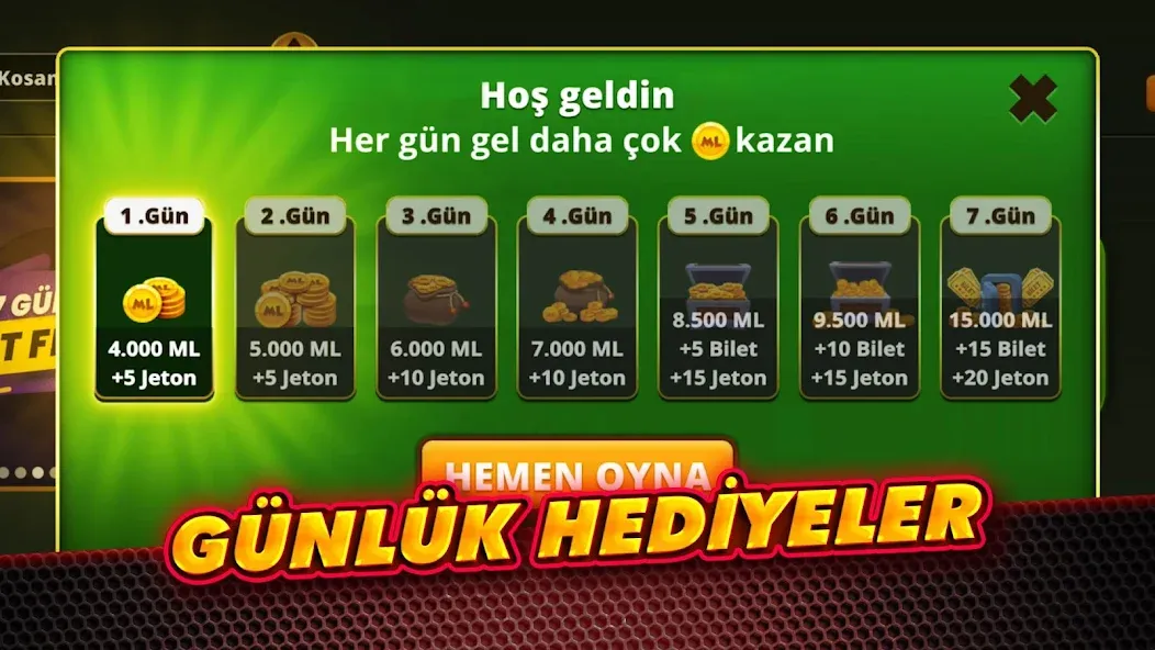 Çanak Okey - Mynet [МОД: Много денег, Монет и Все открыто] Screenshot 5