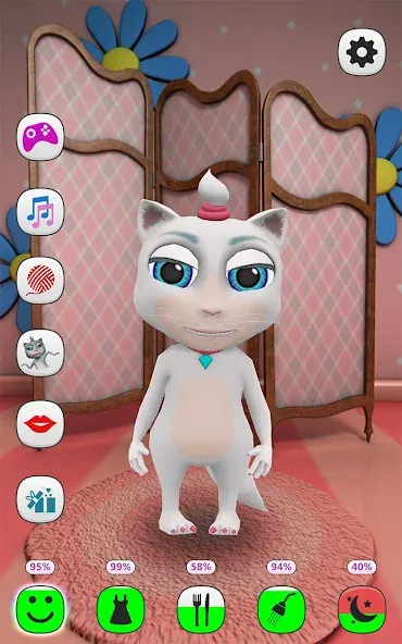 My Talking Kitty Cat [МОД: Много денег, Монет и Все открыто] Screenshot 1