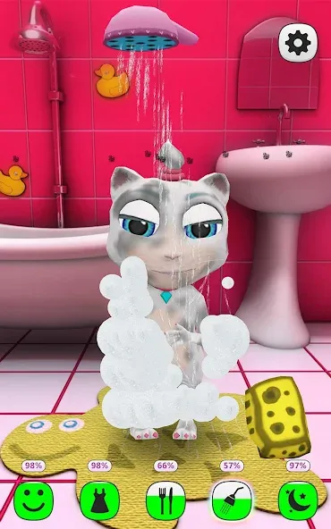 My Talking Kitty Cat [МОД: Много денег, Монет и Все открыто] Screenshot 2