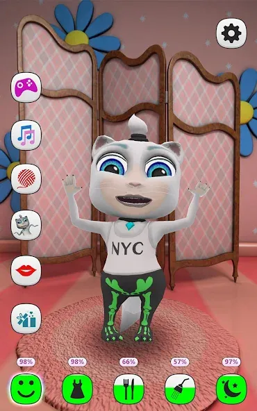 My Talking Kitty Cat [МОД: Много денег, Монет и Все открыто] Screenshot 5