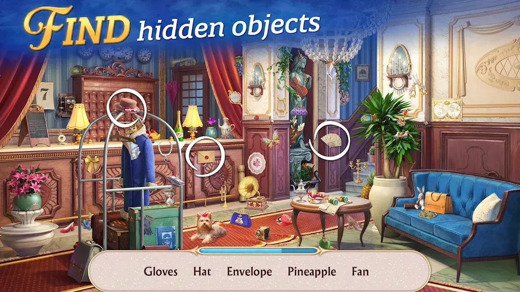 Seekers Notes: Hidden Objects [МОД: Меню, Бесконечные монеты и Открытые уровни] Screenshot 1