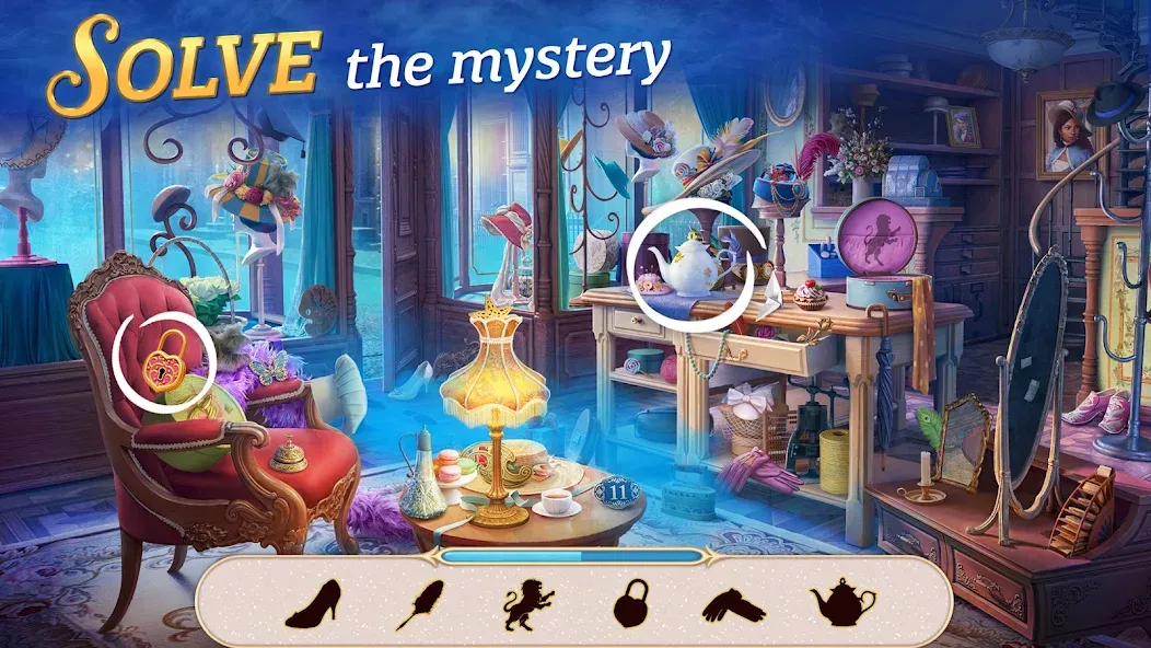 Seekers Notes: Hidden Objects [МОД: Меню, Бесконечные монеты и Открытые уровни] Screenshot 2