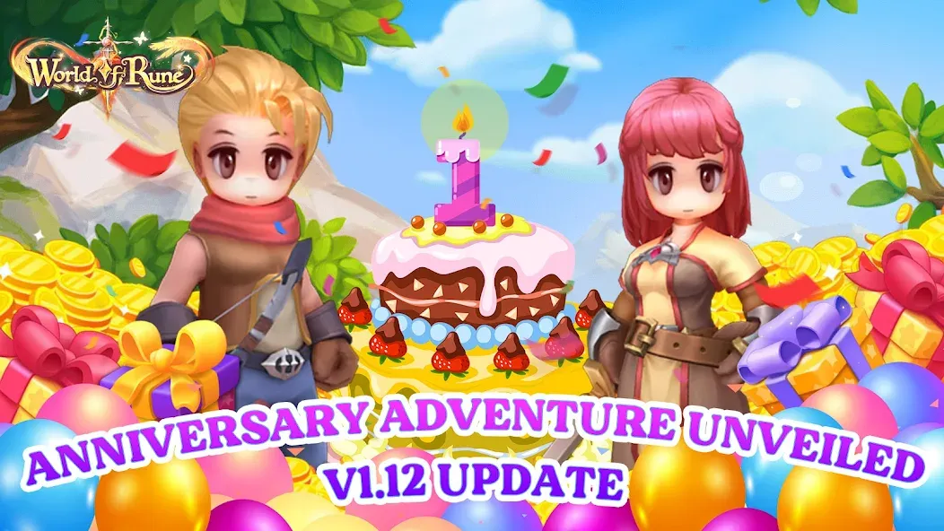 World of Rune - Fantasy MMORPG (Ворлд оф Рун) [МОД: Меню, Бесконечные монеты и Открытые уровни] Screenshot 1