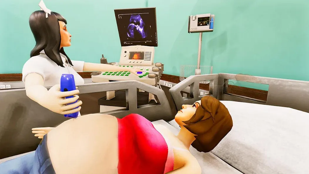 Virtual Pregnant Mom Baby Care (Виртуальная беременная мама Уход за младенцем) [МОД: Деньги, Монеты и Меню MOD] Screenshot 2