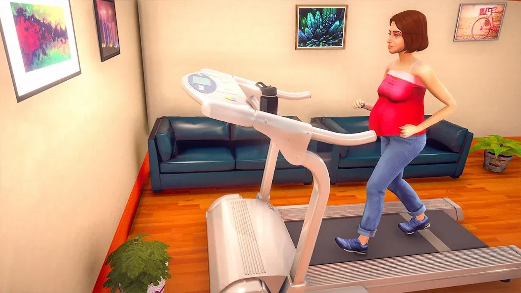 Virtual Pregnant Mom Baby Care (Виртуальная беременная мама Уход за младенцем) [МОД: Деньги, Монеты и Меню MOD] Screenshot 3