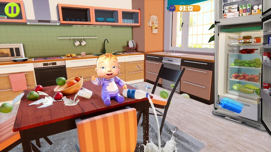 Virtual Baby Mother Simulator [МОД: Все открыто, Дополнительные деньги и Меню MOD] Screenshot 2
