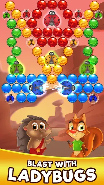 Bubble Friends Bubble Shooter [МОД: Много денег, Монет и Все открыто] Screenshot 4