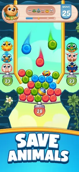 Farm Blast - Merge & Pop [МОД: Меню, Бесконечные монеты и Открытые уровни] Screenshot 4
