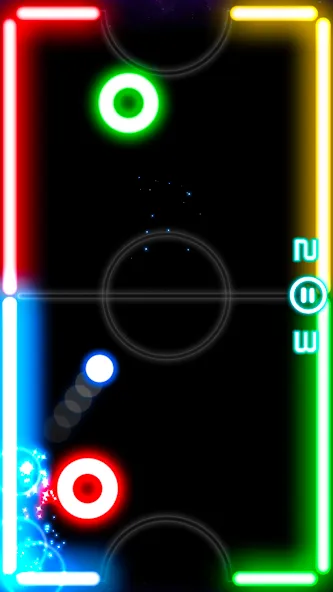 Glow Hockey (Глоу Хоккей) [МОД: Много монет, Открытые уровни и Мега MOD] Screenshot 1