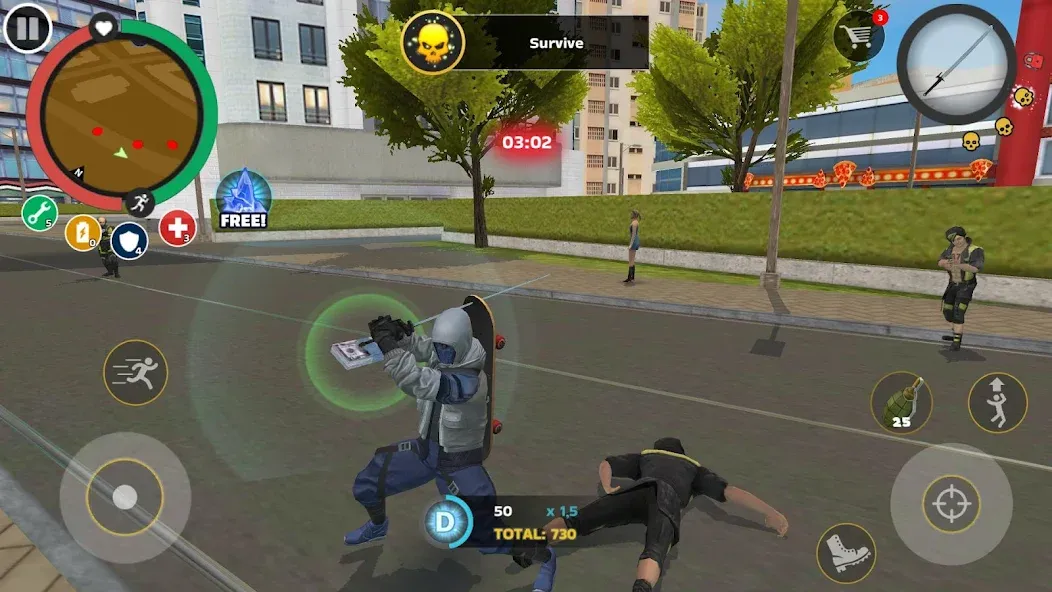 Rope Hero: Mafia City Wars (Роп Хиро) [МОД: Бесконечные деньги, Монеты и Мега MOD] Screenshot 1
