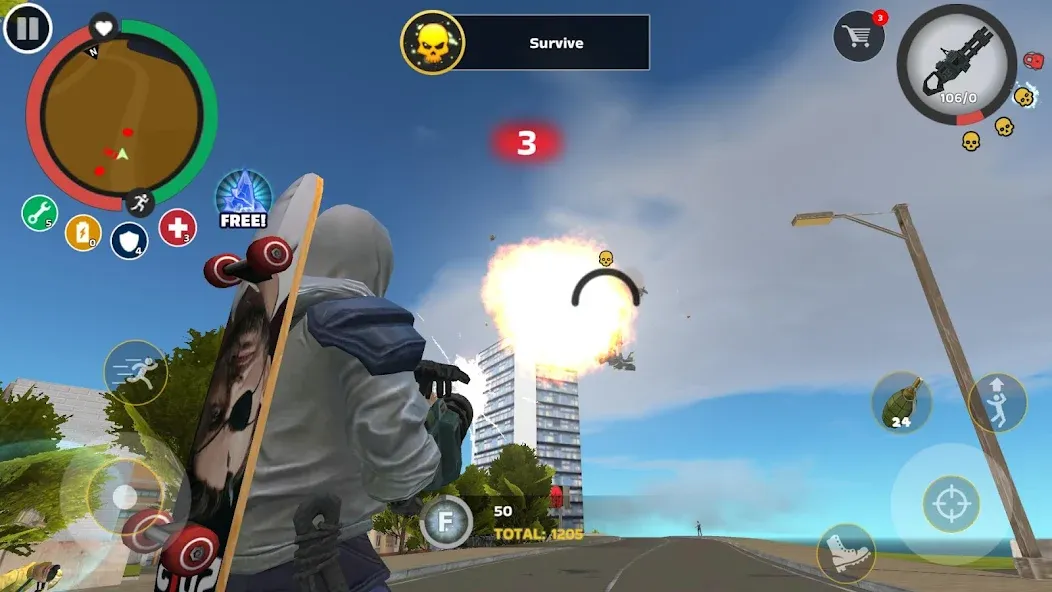 Rope Hero: Mafia City Wars (Роп Хиро) [МОД: Бесконечные деньги, Монеты и Мега MOD] Screenshot 2