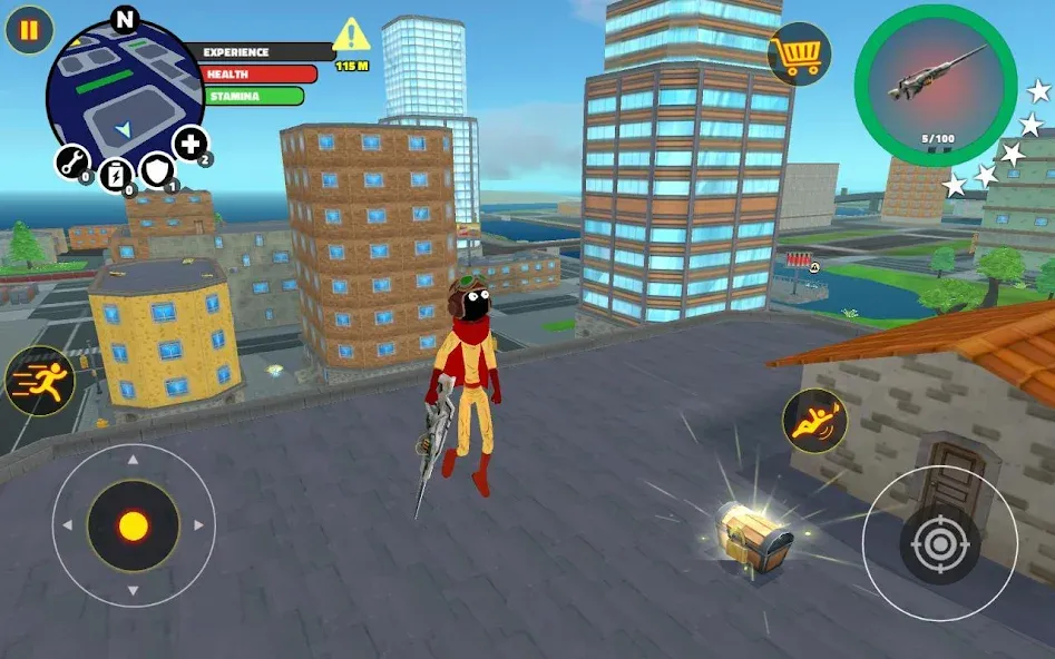 Stick Superhero [МОД: Много монет, Открытые уровни и Мега MOD] Screenshot 1