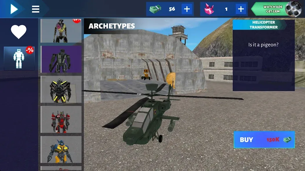 Robot Car (робот машина) [МОД: Деньги, Монеты и Меню MOD] Screenshot 2