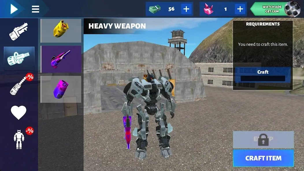 Robot Car (робот машина) [МОД: Деньги, Монеты и Меню MOD] Screenshot 3