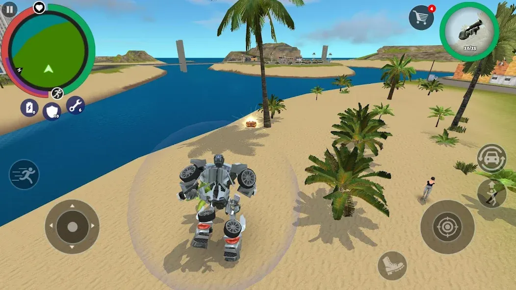 Robot Car (робот машина) [МОД: Деньги, Монеты и Меню MOD] Screenshot 4