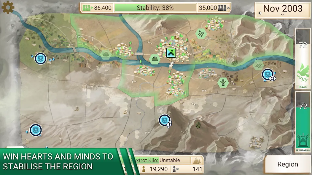 Rebel Inc. [МОД: Деньги, Монеты и Меню MOD] Screenshot 4