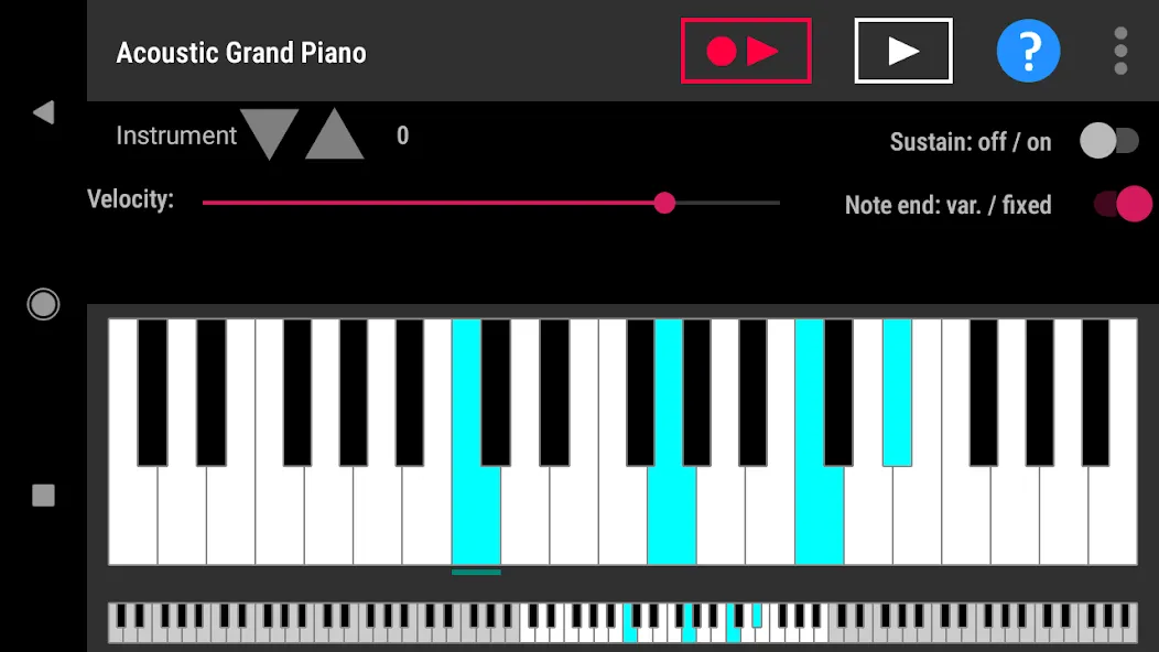 Simple piano with recorder (Симпл пиано с рекордером) [МОД: Деньги, Монеты и Меню MOD] Screenshot 1