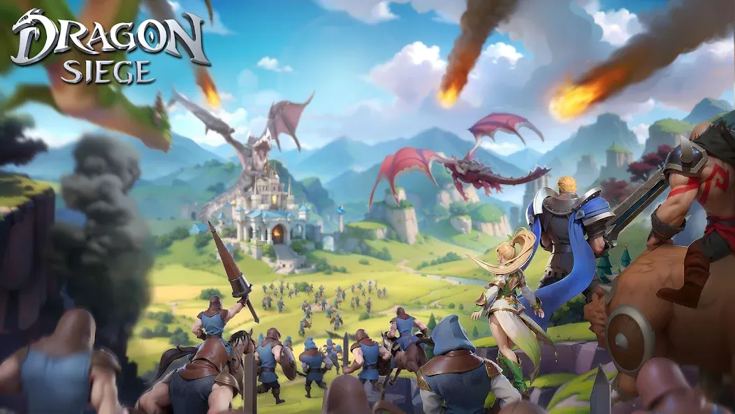 Dragon Siege: Kingdom Conquest (Драгон Сидж) [МОД: Меню, Бесконечные монеты и Открытые уровни] Screenshot 1