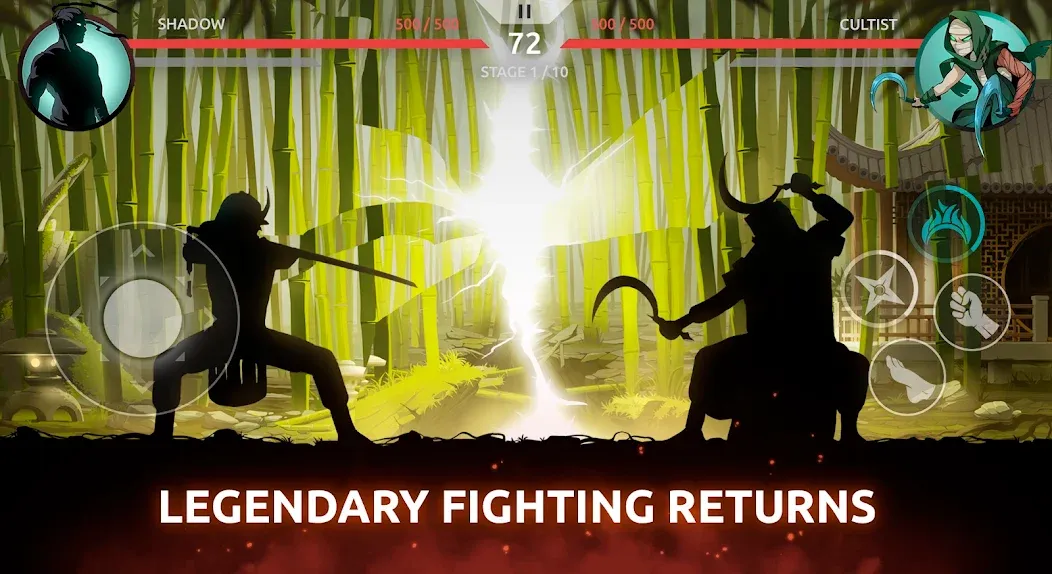Shades: Shadow Fight Roguelike (Шейдс) [МОД: Все открыто, Дополнительные деньги и Меню MOD] Screenshot 1