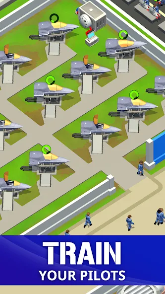 Idle Air Force Base (Айдл Эйр Форс Базе) [МОД: Бесконечные деньги, Монеты и Мега MOD] Screenshot 2