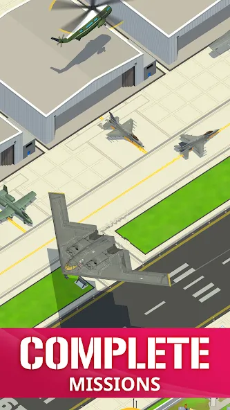 Idle Air Force Base (Айдл Эйр Форс Базе) [МОД: Бесконечные деньги, Монеты и Мега MOD] Screenshot 5