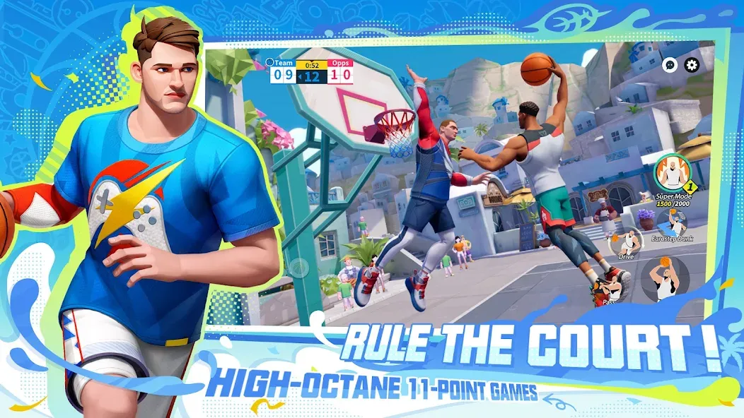 Dunk City Dynasty (Данк Сити Династия) [МОД: Много монет, Открытые уровни и Мега MOD] Screenshot 2
