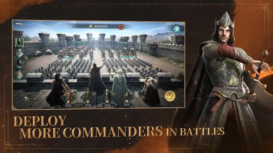The Lord of the Rings: War [МОД: Деньги, Монеты и Меню MOD] Screenshot 1