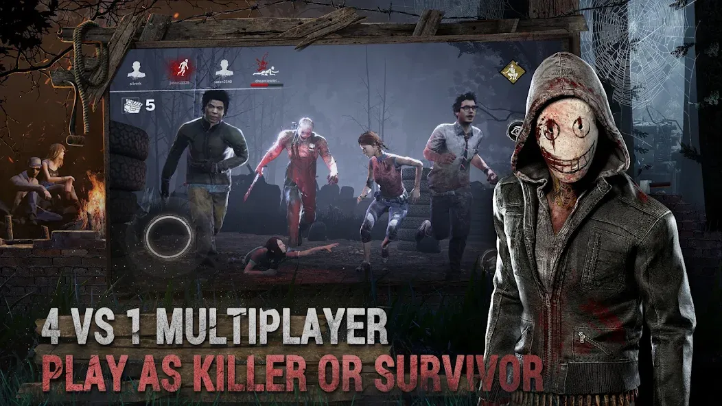 Dead by Daylight Mobile (Дэд бай дэйлайт Мобайл) [МОД: Меню, Бесконечные монеты и Открытые уровни] Screenshot 1