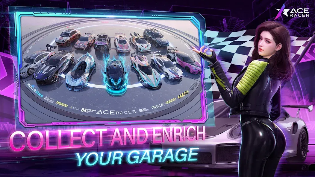 Ace Racer (Эйс Рейсер) [МОД: Меню, Бесконечные монеты и Открытые уровни] Screenshot 2
