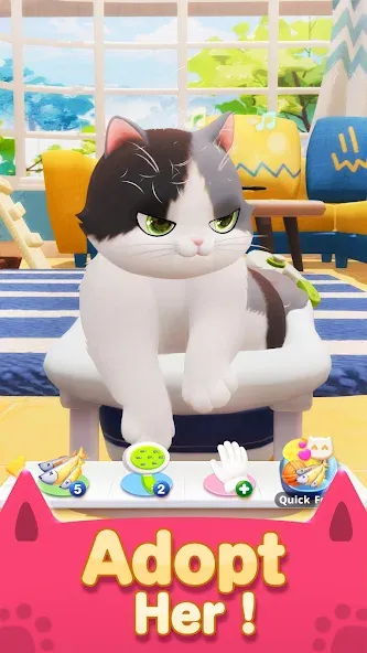 Neko Crush (Нэко Краш) [МОД: Все открыто, Дополнительные деньги и Меню MOD] Screenshot 1