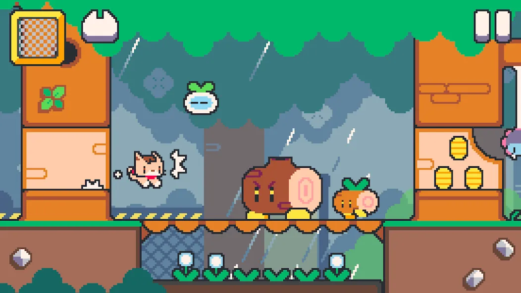 Super Cat Tales: PAWS (упер Кэт Тэйлз) [МОД: Меню, Бесконечные монеты и Открытые уровни] Screenshot 1